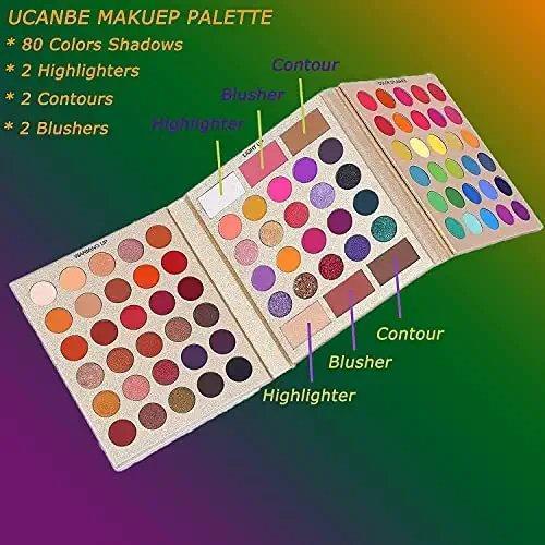 UCANBE Pretty All Set 86 Color Professional Makeup Palette - Careinkart